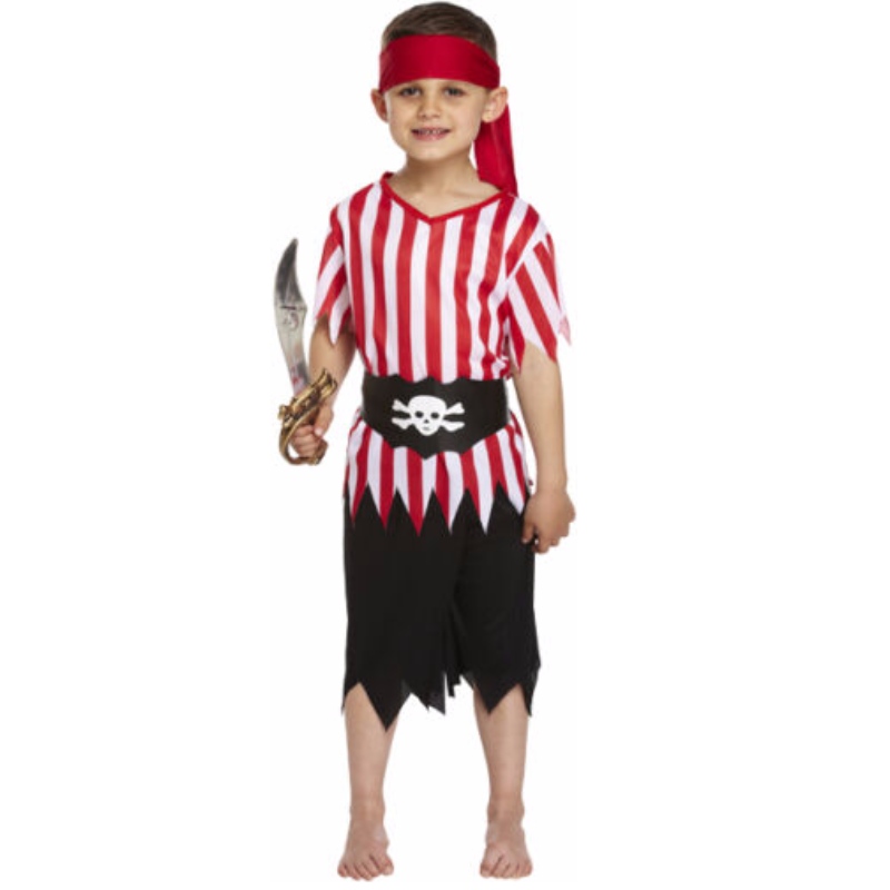 Costume De Pirate Pour Enfants Garçons Semaine Du Livre Des Caraïbes Jour Costume Déguisement Halloween