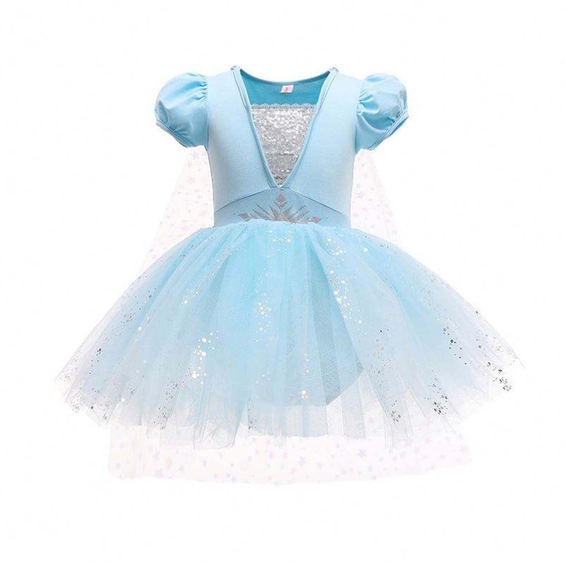 Kids Small Baby Clothes Girl Robe Princess Elsa Snow White Princess Tutu Robe pour les fêtes d\'anniversaire de Noël