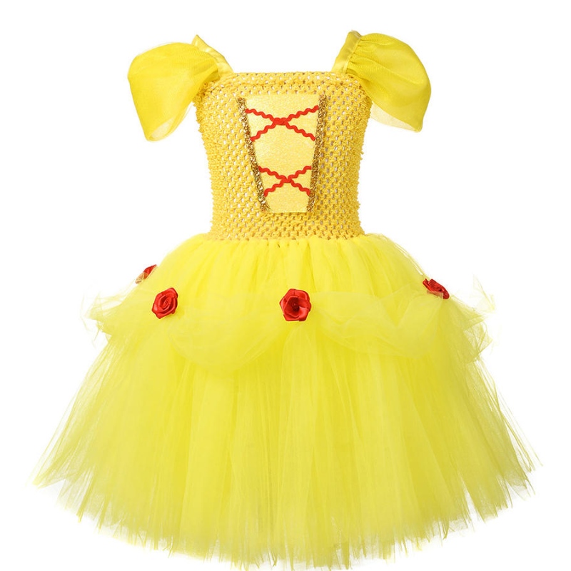 Appareil Princess Habille sur le costume en couches d\'épaule pour Little Girl