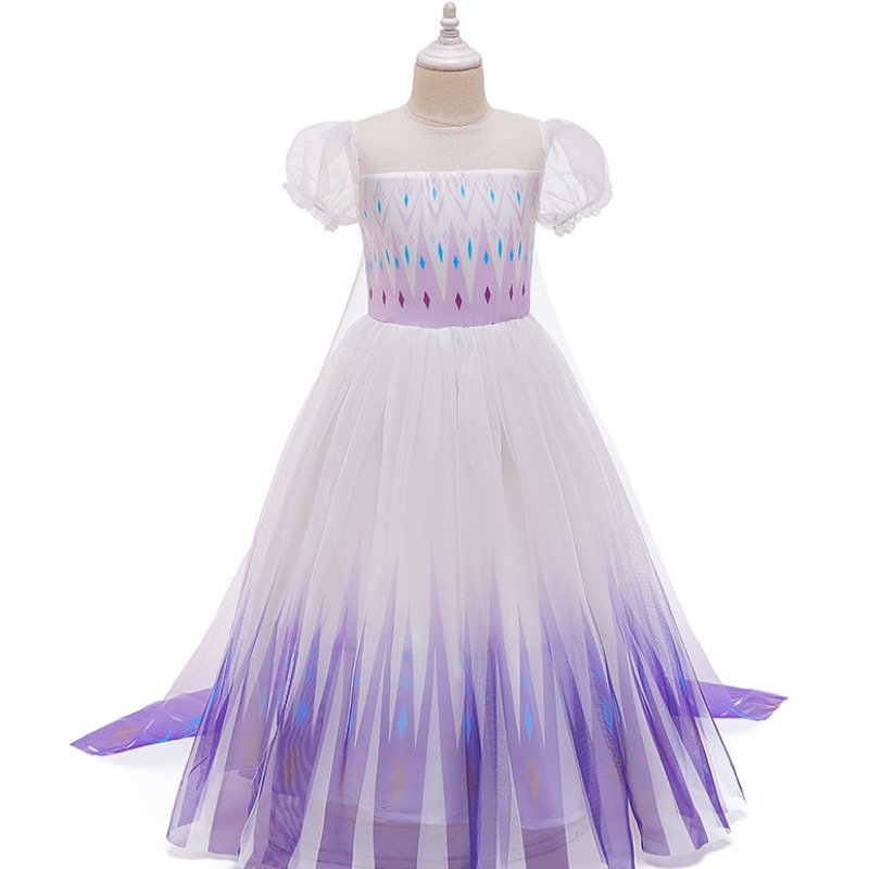 Nouvelle princesse Anna Elsa 2 Robe pour enfants Robes de fête d\'anniversaire