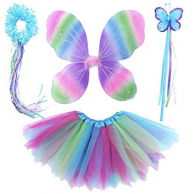 Costumes de carnaval Filles \\\\ \'Fairy Party Set 3-8Y Princess Fairy Tutu Jupe Costume DGHC-035