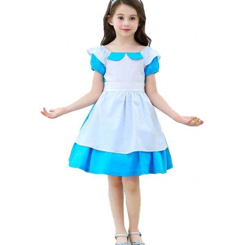 Costumes pour enfants Vêtements Blanche Blanche Alice Infant 100% coton 2-6 ans