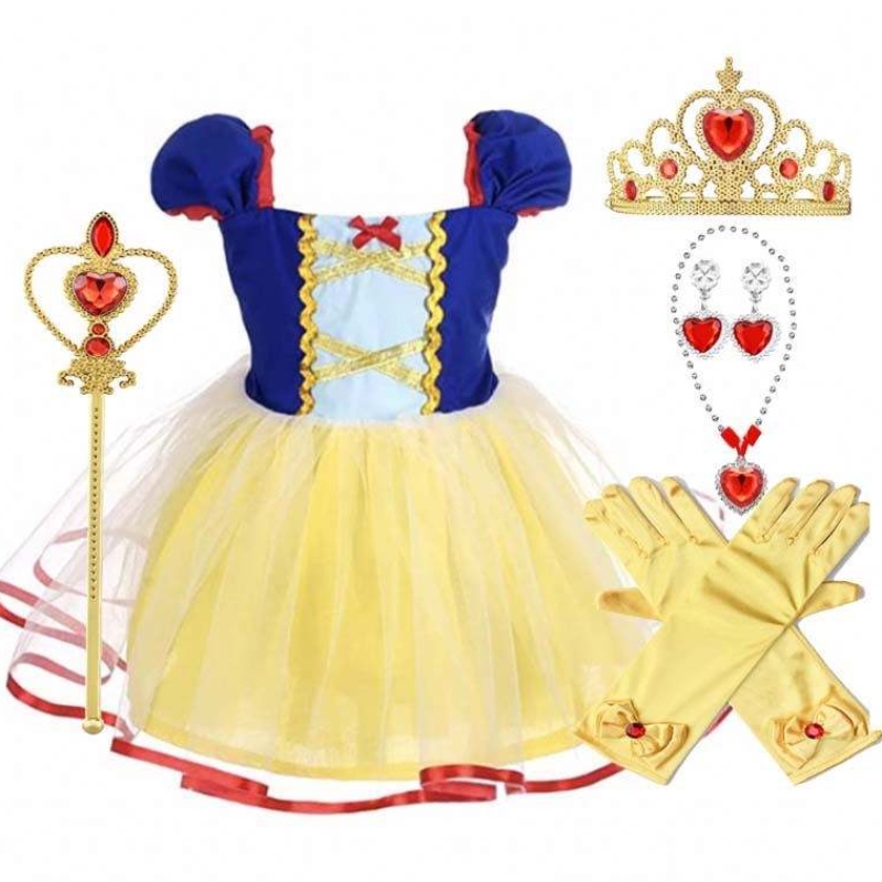 2022 Bébé Petites filles pour les enfants princesse Snow White Halloween Costumes Girls Hobe HCSW-003