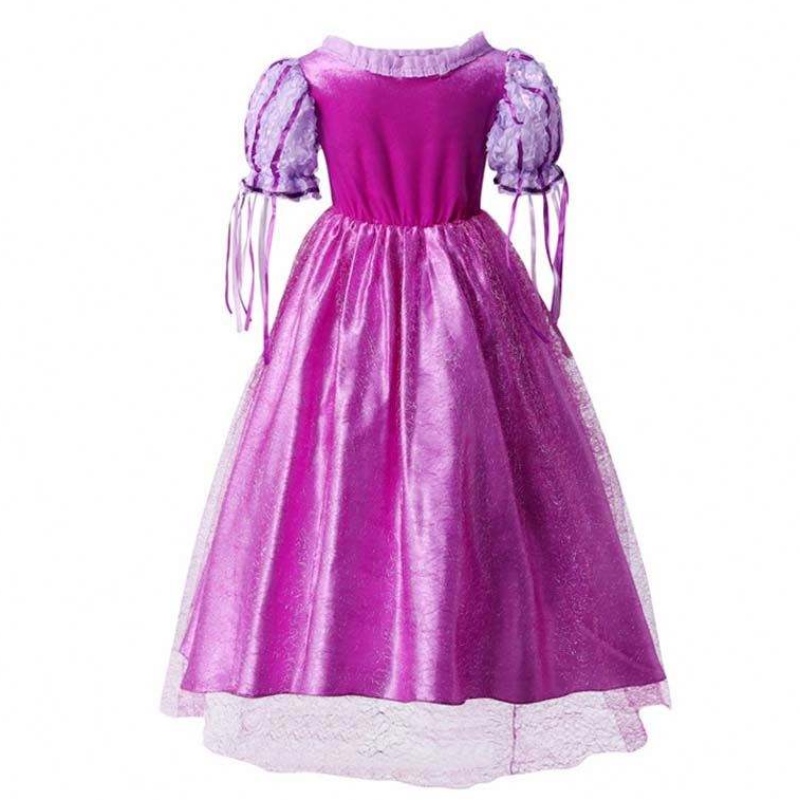 Gadgets 2022 Little Girls Purple Color Rapunzel Princess Robe avec accessoires HCRS-006