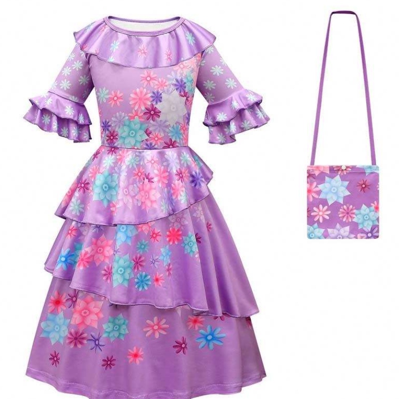 2022 Princesse Encanto Mirabel Costume Dress Party Encantoisabela Madrigal Costume HCIS-006