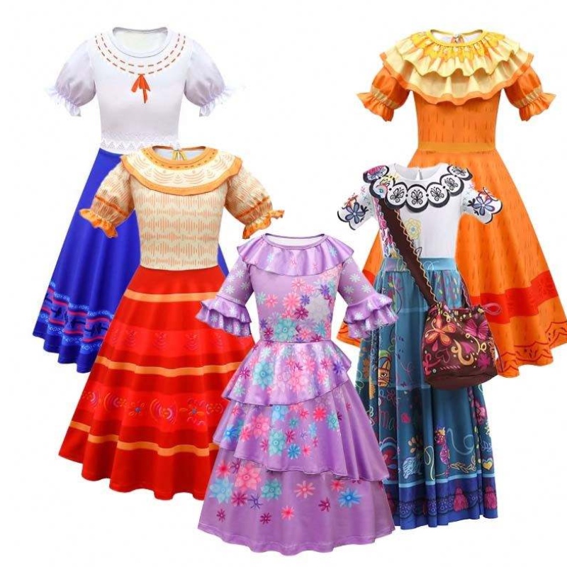 Halloween Cosplay tenue femmes robes de princesse adulte Mirabel Isabella Encanto Costume adulte HCIS-017