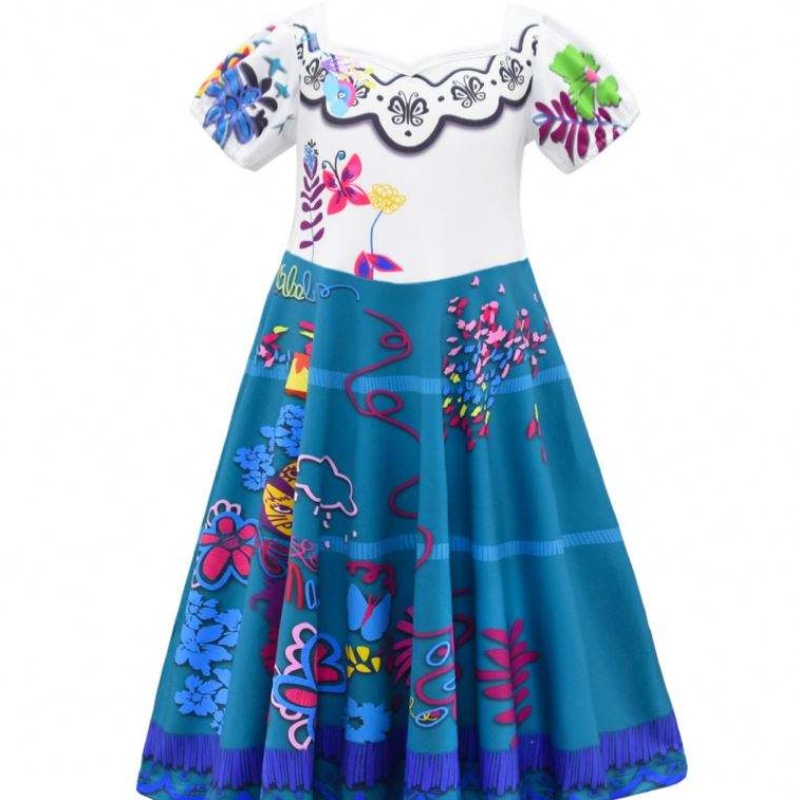 Anime isabella encanto robe violette girls princess enfants fantaisie déguiser carnaval cosplay Encanto costume kids vêtements