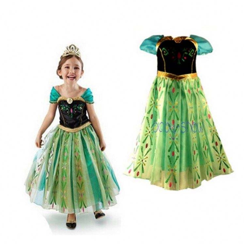 Fancy Baby Frocks Elsa Costume Christmas Halloween Party Robes For Kids