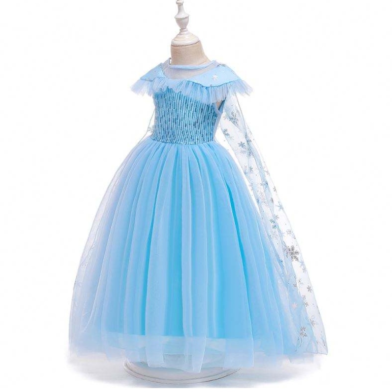 Nouveau produit Costume princesse Kids Masquerade Elsa Anna Fashion Girl Girl Costume Party Robe Girls