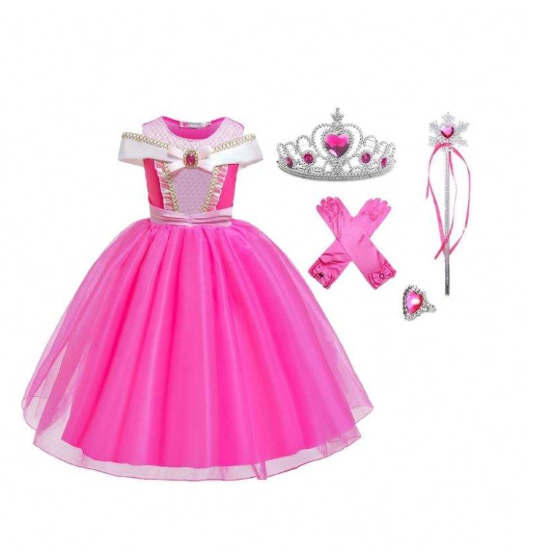 Carnival Cosplay Princess Sleeping Beauty Robe Christmas Girls Birthday Party Fancy Kids Hobe Dress Costumes Collection