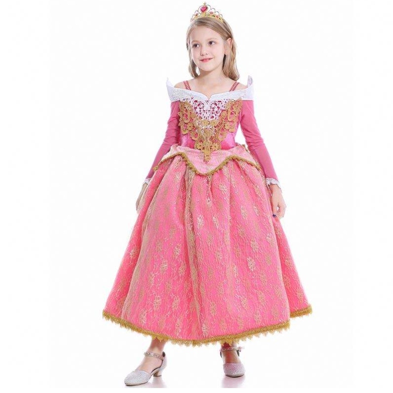 Baige 2021 Nouvelles filles cosplay elsa robes enfants robes robes en polyester anna princess fête robe