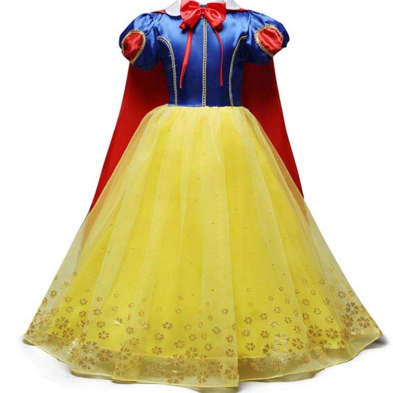 Girls Snow White Robe Kids Princess Dress Up Costumes Toddler Snow White et Huntsman Vêtements de fantaisie Party Party