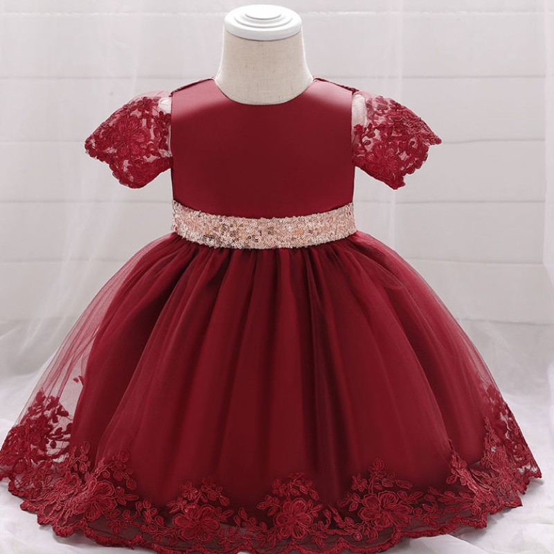 2022 Cérémonie bébé 1ère robe d\'anniversaire pour bébé vêtements pour bébés robes de princesse de princesse fête des vêtements 0 1 2 oui