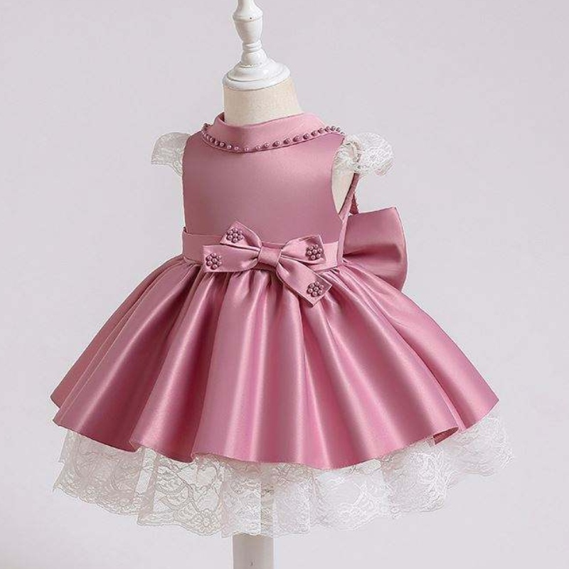 Baige Dernières Designs Baby Girl Party Robe Fleur Fleur Robe de princesse pailletée Christmas Robe de fille bébé XZ003