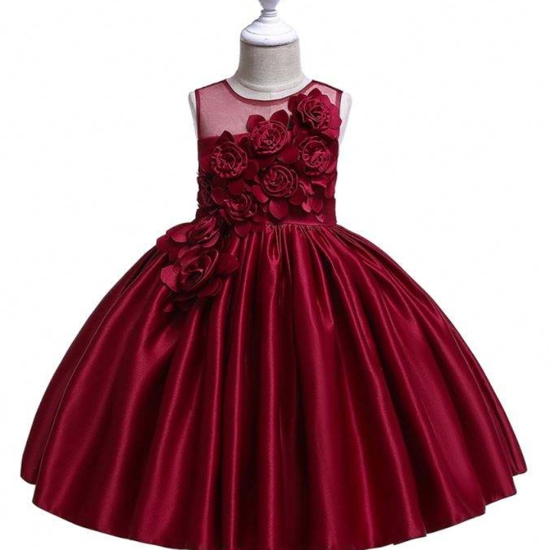 Robe de boule de mariage en gros princesse baby flower girl flore fashion anniversaire fête robe l5068