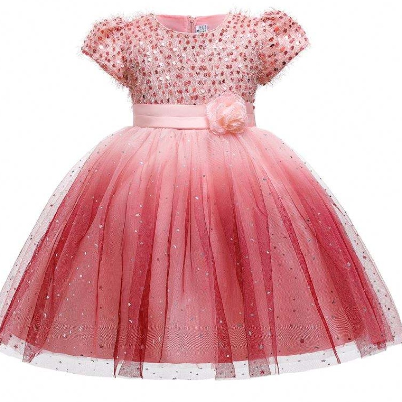Baigenew design girls gâteau robe élégante soirée formelle bébé fleur fille robes l5160