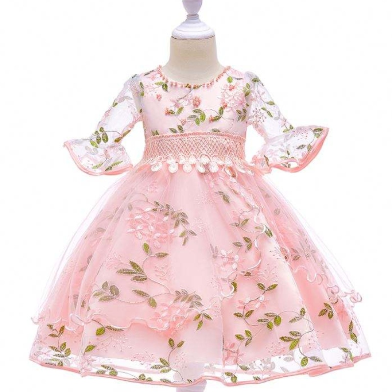 Baige Nouveau modèle robe de mariage filles de fête de fête pour enfants bébé fille l5015