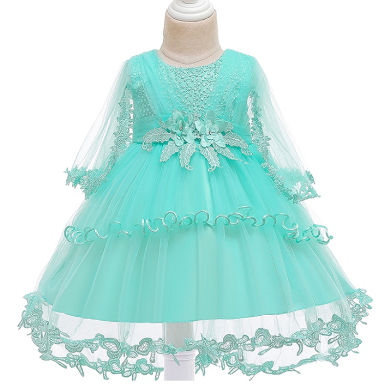 ANSOO Princess Flower Girl Robe Summer Tutu Mariage Birthday Party Robes pour enfants pour les enfants Costume Costume Conception de bal d\'adolescent