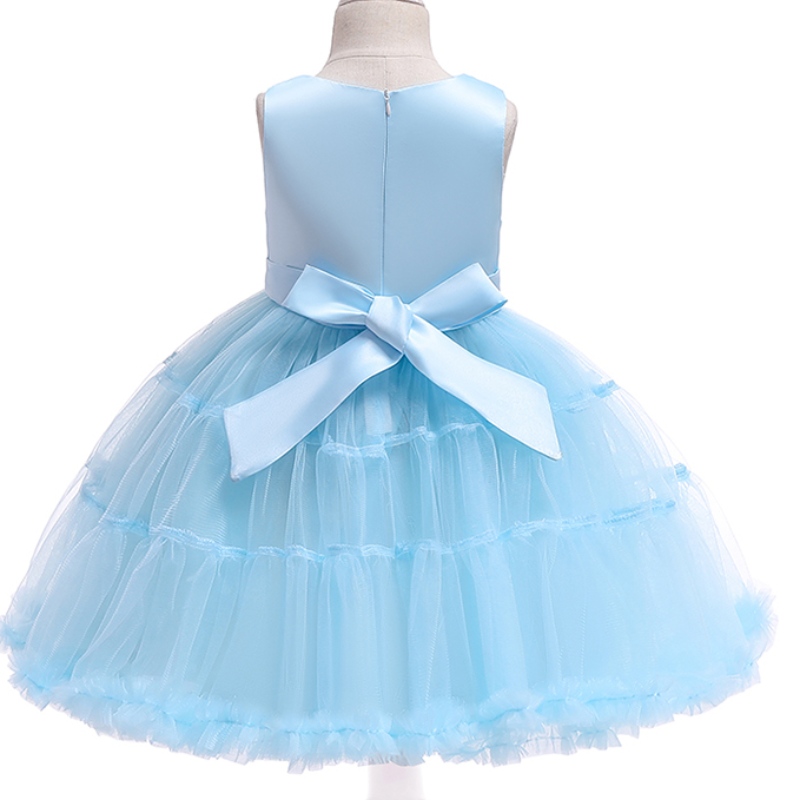 Ansoo Unicorn Rainbow Baby Girl Robes d\'anniversaire Cotton Girl Princess Party Robes de mariée violet pour 1 à 6 ans Tutu