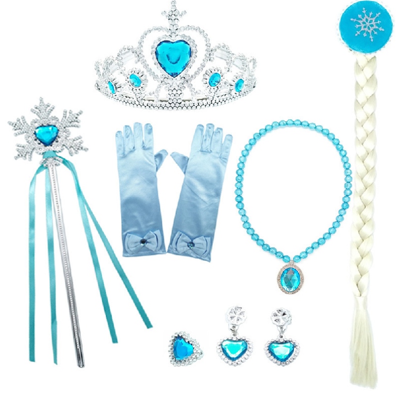 Filles Elsa s\'habillent avec des enfants de train perles à manches longues à manches longues Impression d\'Halloween Carnival Party Princess Costume