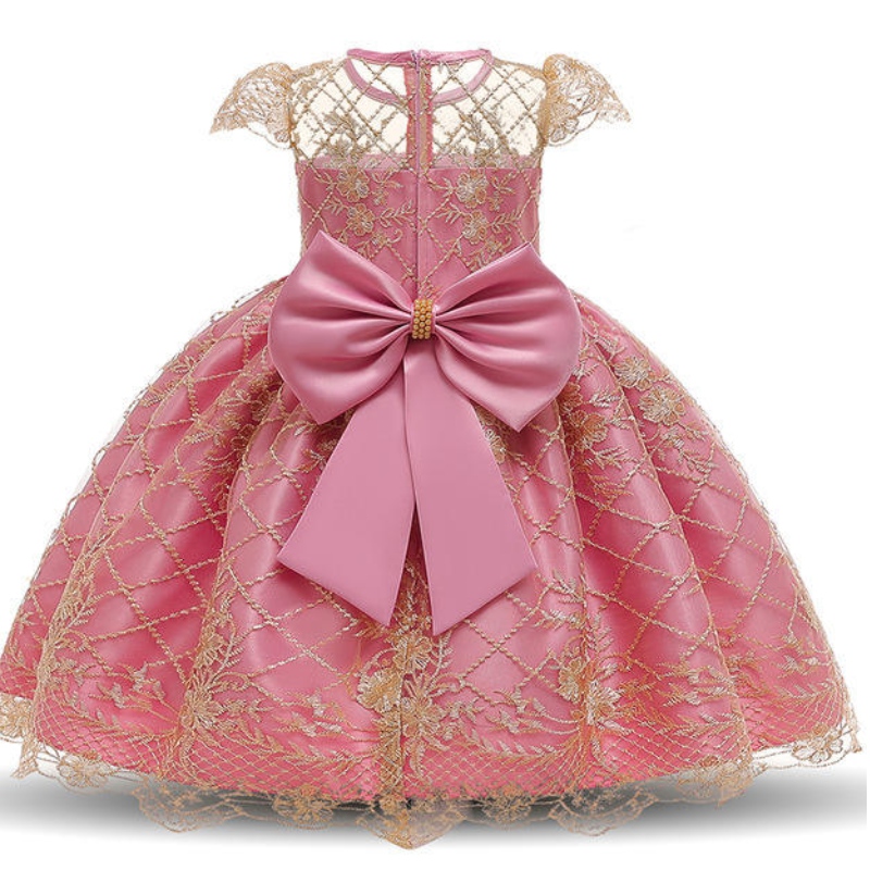 Robe de princesse d\'été petite robe de fête de fleur de fleur de style occidental robe de mariée