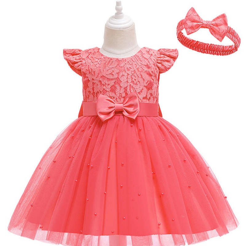 Robe de mariée fille de style européen pour les enfants belles robes de tutu de fête d\'anniversaire pour filles 2-12 ans sans manches