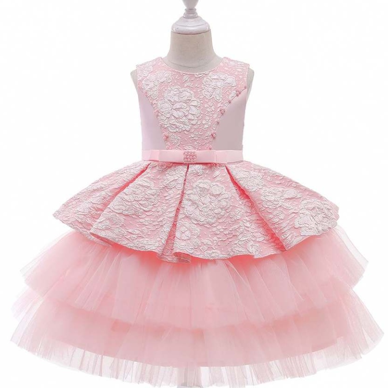 Baige Baby Girls Party Vêtements de bal de fleur filles princesse Robes de soirée de robe de bal princesse