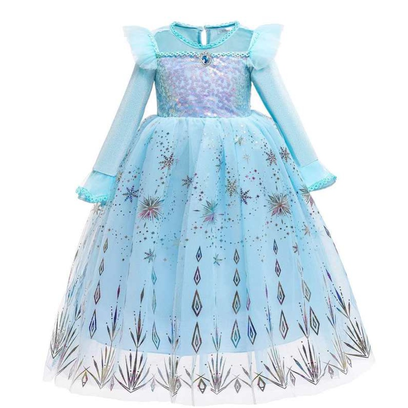 Baige Halloween Costume for Kids Girls \\\\ \'Princess Robes Carnival Anna Elsa Cosplay Dress Children Party Vêtements