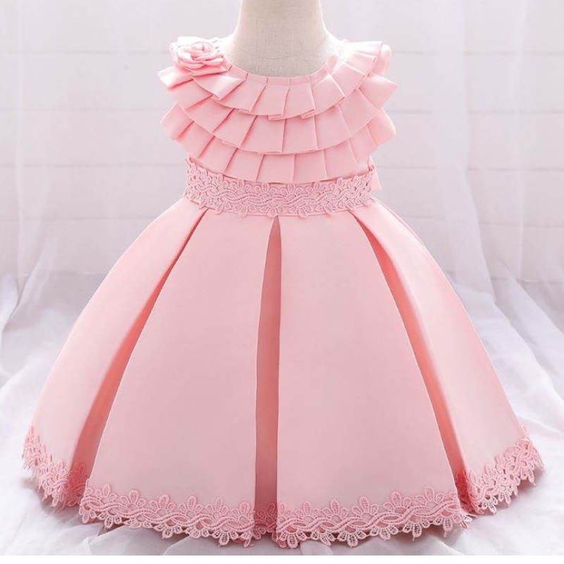 Baige New Style Princess Flower Girl Robe de soirée Enfants Robe de mariée L1976XZ