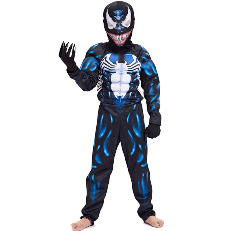 Venom Muscle Costume Cosplay Superhero Movie Costume Kids Boys Boys Halloween Costume For Kids