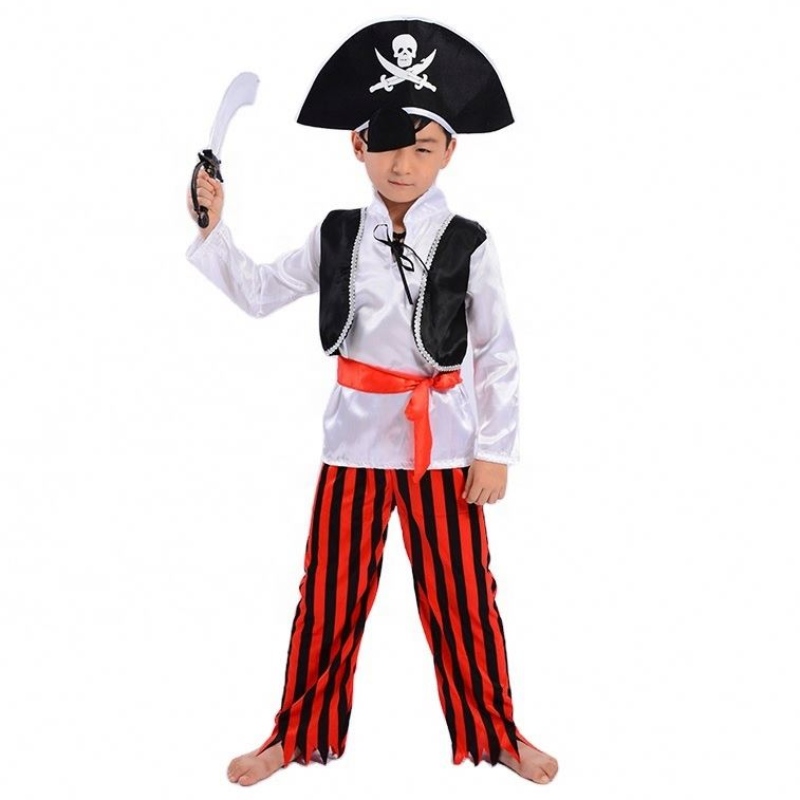 Costumes de pirate de performance Halloween Cosplay Captain Childre