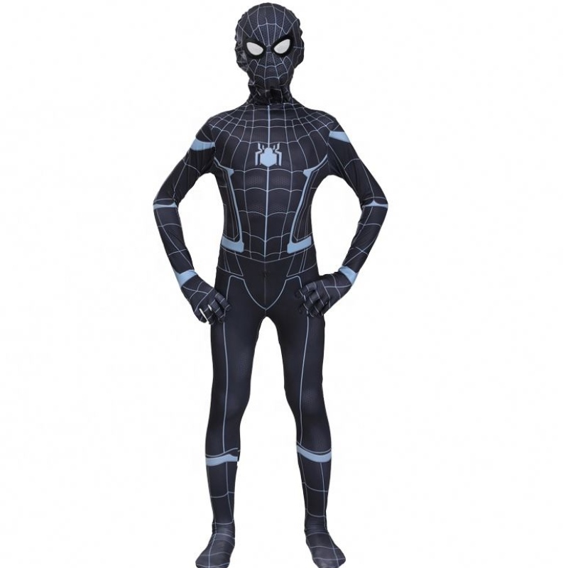 Incroyable Masque Shadow Spider TV&film Avenger Halloween Cosplay Vêtements pour les enfants&adults Superhero Black Spiderman Costume Costume