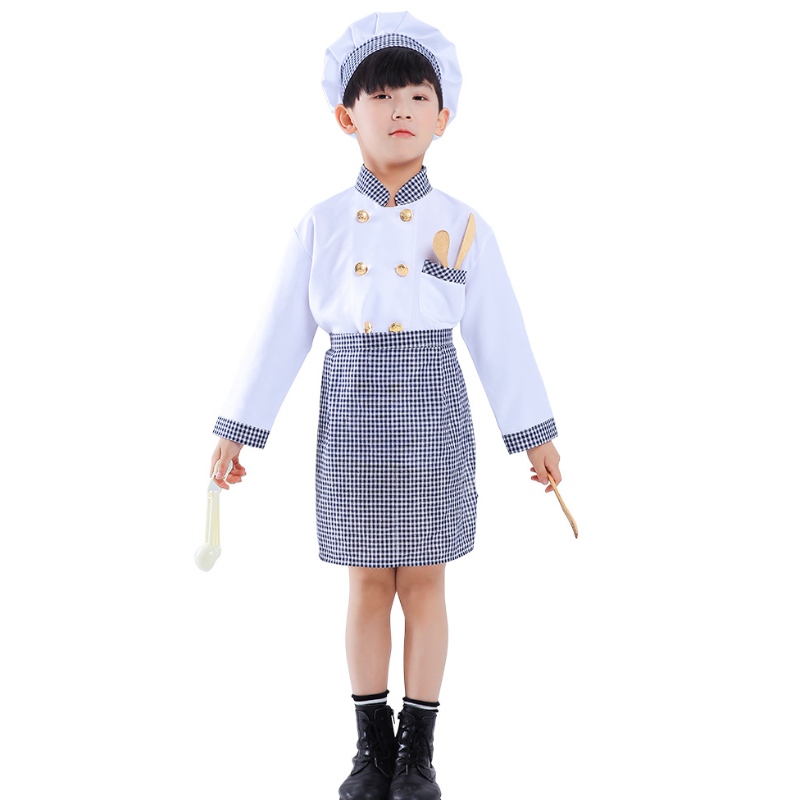 Halloween Costume Chef Play Play Costume Dress up Ensemble avec des accessoires réalistes