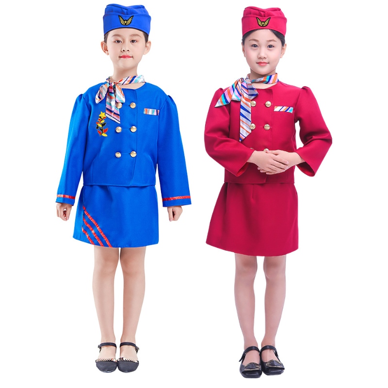 Costume de performance des enfants Uniforme à l\'agent uniforme Uniforme Halloween Costume Costume