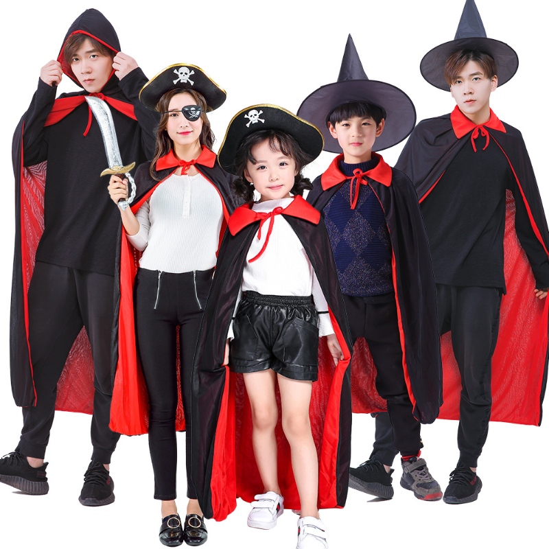 2022 Vente chaude en gros Halloween Christmas Hero Cape Enfants Halloween Ensemble de Cape de soie de super-héros