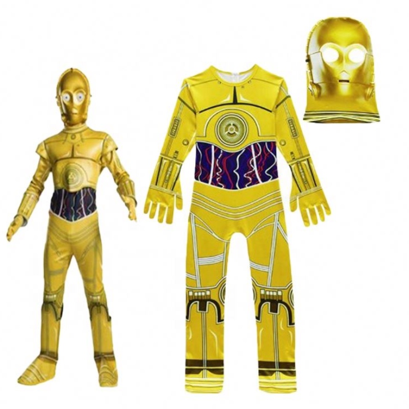 Film en gros&Film Tenues Suit pour Halloween Birthday Party Star Cosplay Wars Jumps Cost Costume Robot avec masque pour les enfants