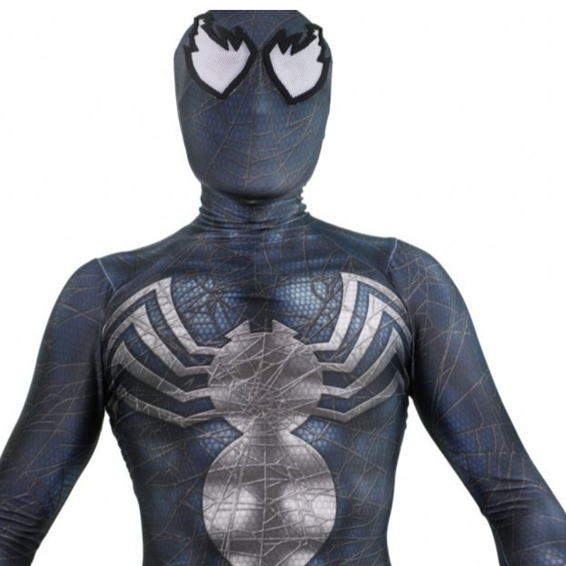 Black Zentai Suit Halloween Carnival Birthday Party Nomalty&Utilisation spéciale Symbiote Spiderman Venom Costume