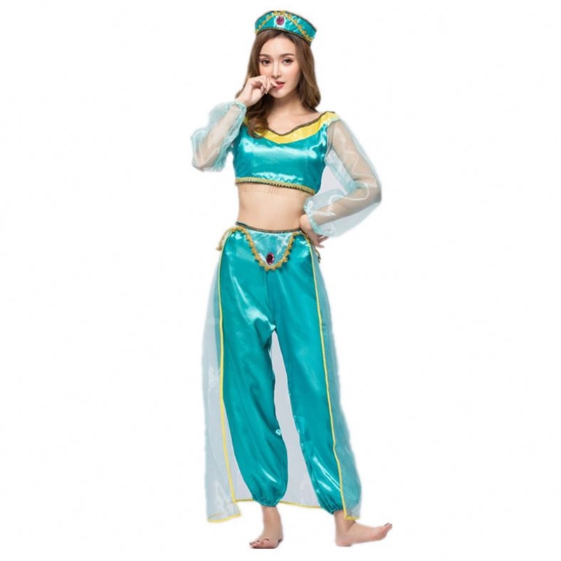 Cosplay Women Halloween Arabian Princess Aladdin Costume de jasmin adulte Hcal-009