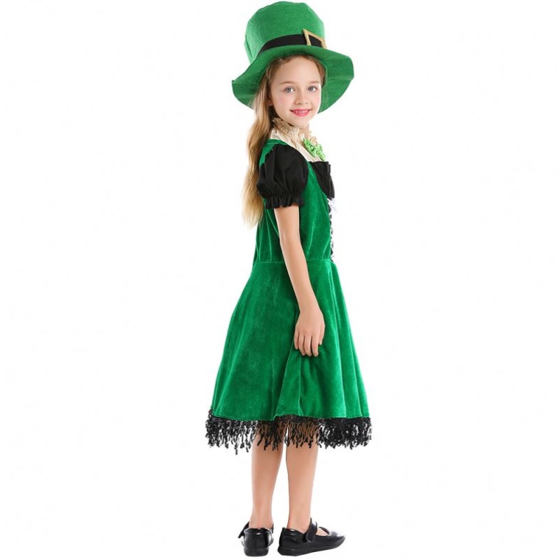 Elfe Children Elf Cosplay Fancy Party Dress Carnival Leprechaun St. Patrick\'s Day Halloween Cosplay Costume