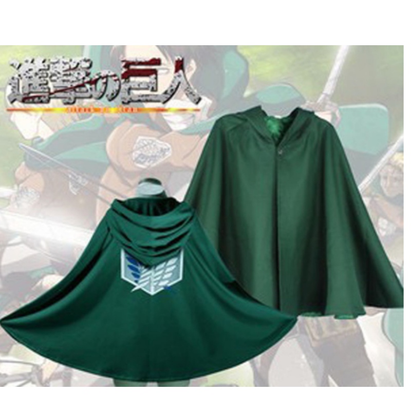 Costume de costume à sweat à sweat d\'anime japonais costume costume de vêtements verts pour hommes attaque de vêtements sur ti-tan