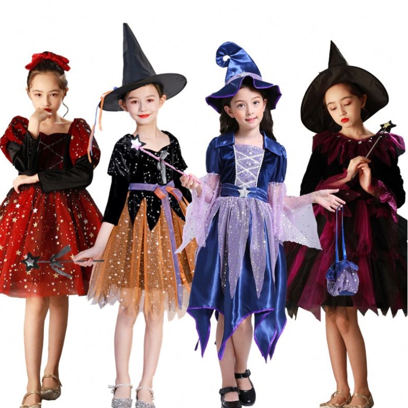 Nouveau costume de sorcière cosplay filles costume d\'Halloween pour enfants