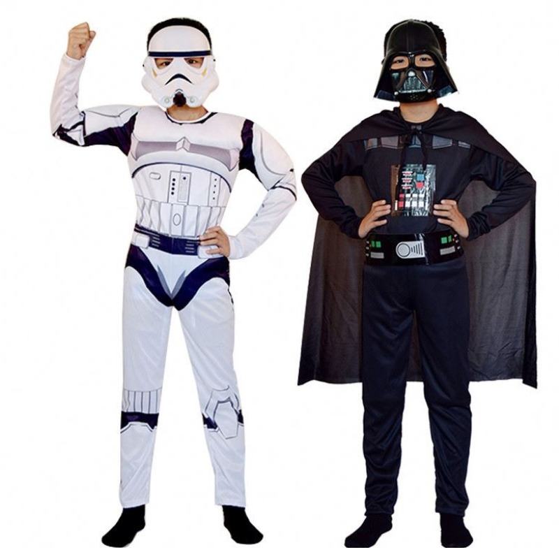 Costume de costume Skywalker de soldat pour enfants Halloween Carnival Party Vêtements Cape Mask