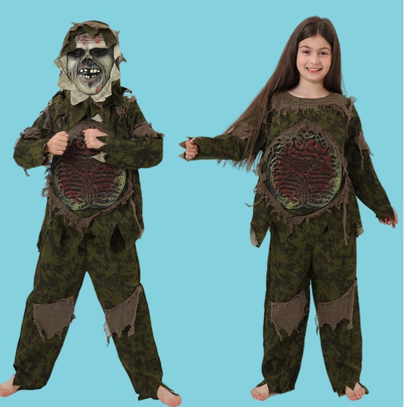 Kid \\\\ Sif Halloween Zombie Costume Cosplay Boy Monster Costume Horror Mask Zombie Vêtements