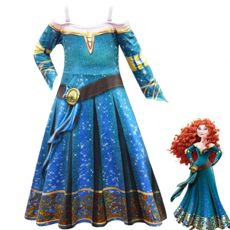 Halloween Braver Legends Merida Cosplay Dress Up Girls \\\\ \'robe robe jupe