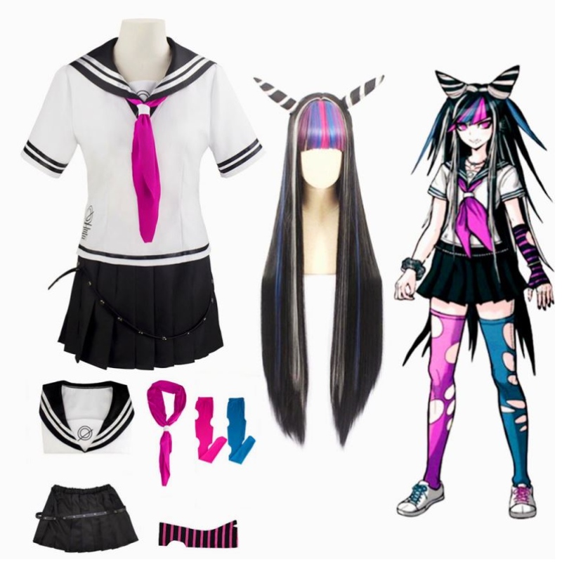 Anime Super Dangan Ronpa 2 Danganronpa Ibuki Mioda Dress Costume de cosplay uniforme