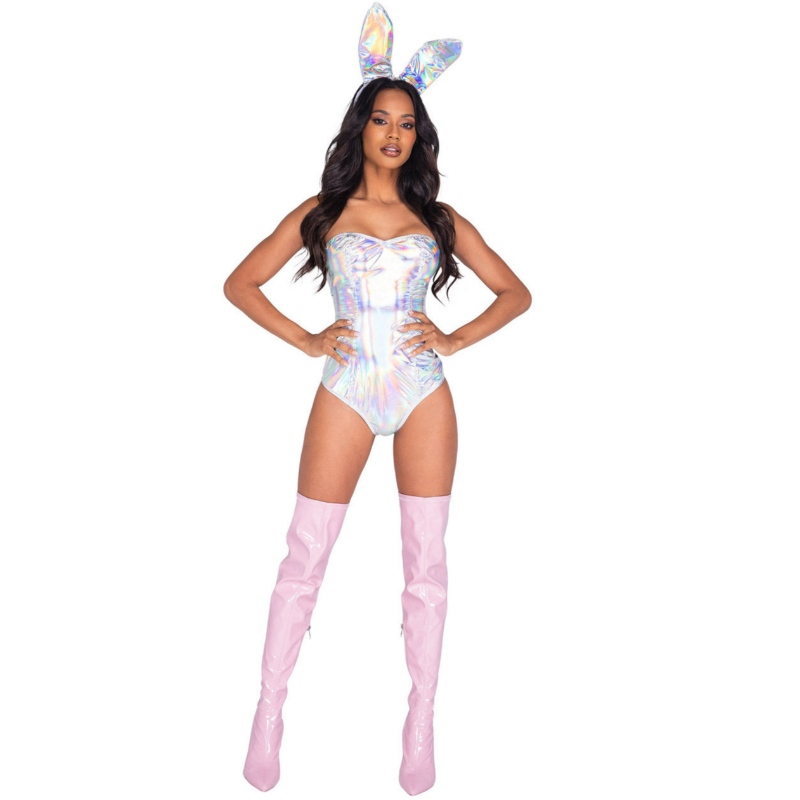 Costume holographique de lapin