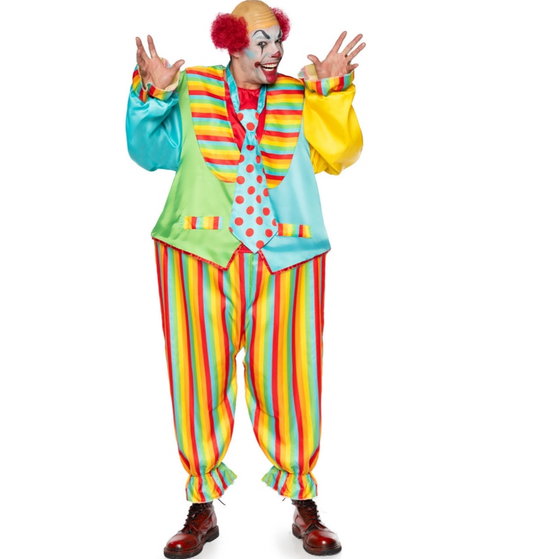 Costume de clown de cirque pour hommes